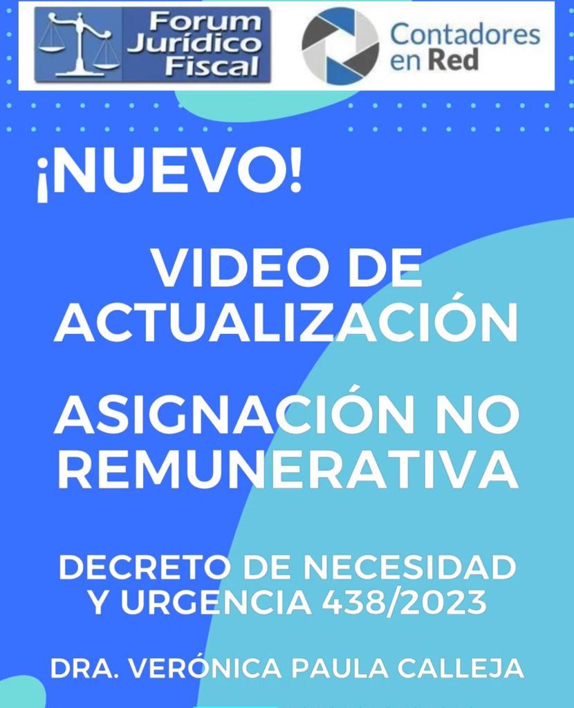 Forum Jurídico Fiscal - Contadores En Red | Asignación No Remunerativa ...